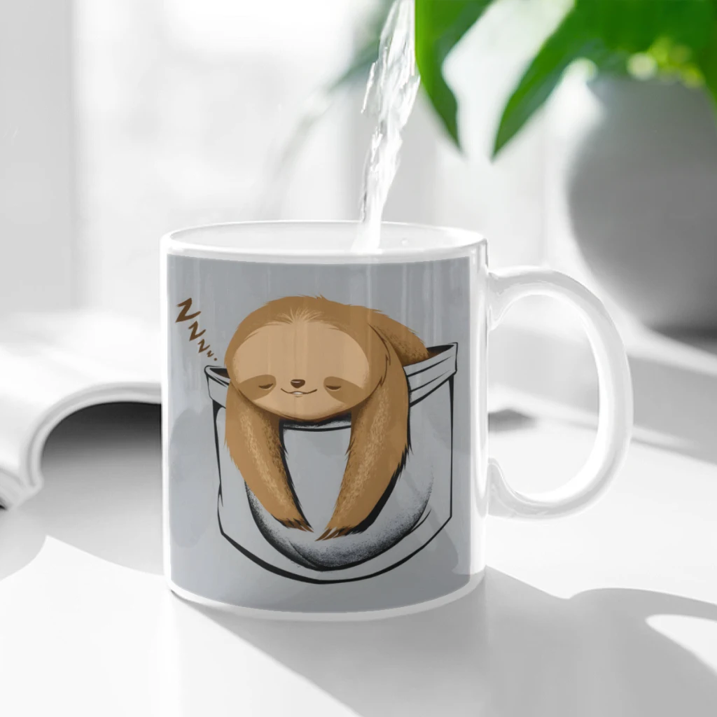 Sloth in a Pocket Ceramic Cup Coffee Oatmeal Breakfast Cup Creative Personality Mug
Sloth in a Pocket Ceramic Cup Coffee Oatmeal Breakfast Cup Creative Personality Mug