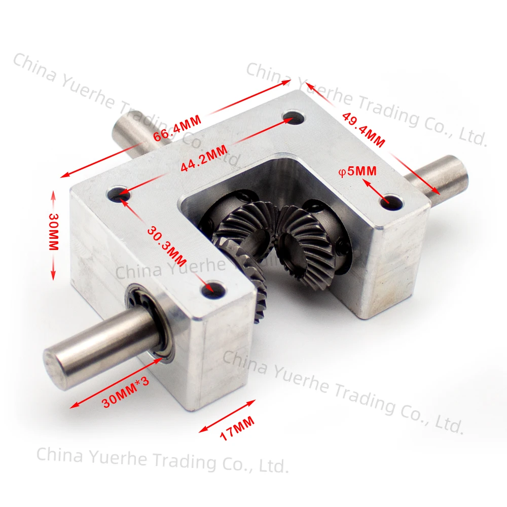 90-градусный дифференциальный блок, коробка передач 1:1, спиральная коническая шестерня, маленький двойной выходный вал, угол преобразователя, диаметр вала 6/8/10 мм 
90-градусный дифференциальный блок, коробка передач 1:1, спиральная коническая шестерня, маленький двойной выходный вал, угол преобразователя, диаметр вала 6/8/10 мм