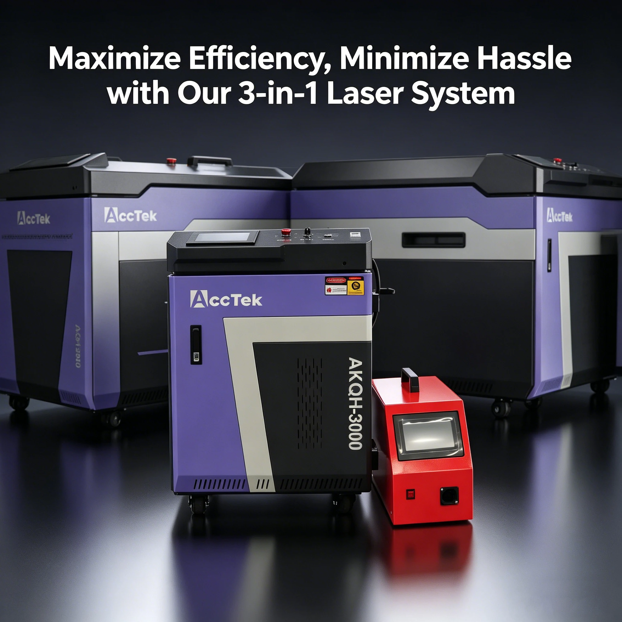 1500W Steel Aluminum 4 In 1 Welder Handheld Fiber Laser Cleaning Cutting Welding Machine
1500W Steel Aluminum 4 In 1 Welder Handheld Fiber Laser Cleaning Cutting Welding Machine