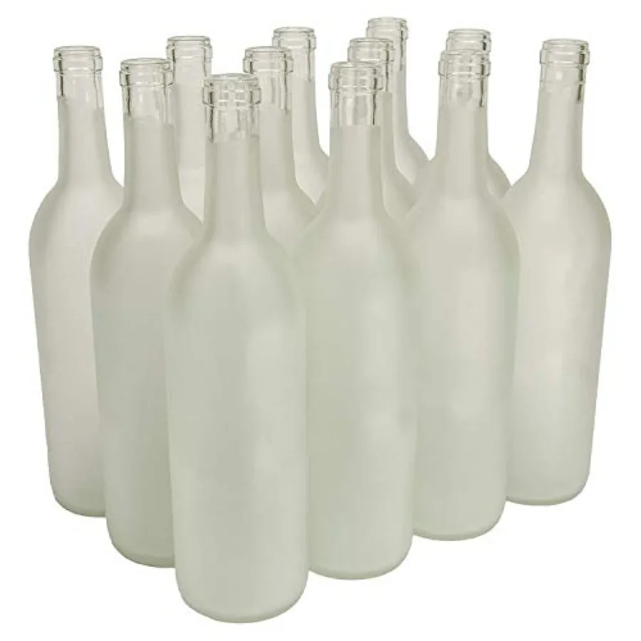 750ml Glass Bordeaux Wine Bottle Flat-Bottomed Cork Finish - Case of 12 - Frosted
750ml Glass Bordeaux Wine Bottle Flat-Bottomed Cork Finish - Case of 12 - Frosted
