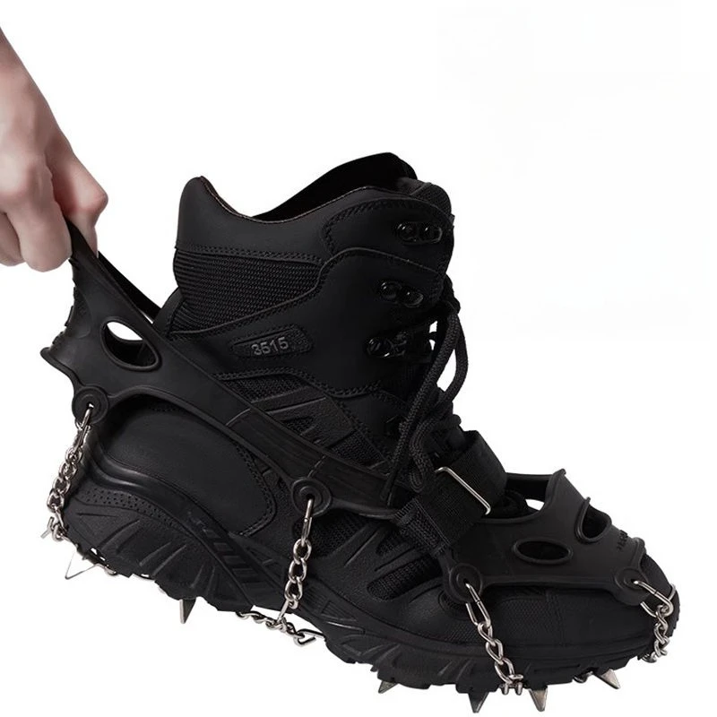 Outdoor crampon non-slip shoe cover 19 teeth stainless steel, snow claw winter professional equipment
Outdoor crampon non-slip shoe cover 19 teeth stainless steel, snow claw winter professional equipment