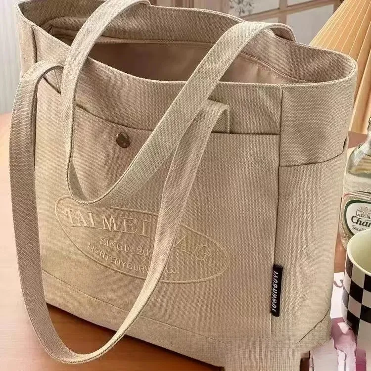 Thickened Canvas Tote Bag Simple Commuter Student Large Capacity Single Shoulder Bag for Class Casual Hobo Bag Women's Bag
Thickened Canvas Tote Bag Simple Commuter Student Large Capacity Single Shoulder Bag for Class Casual Hobo Bag Women's Bag