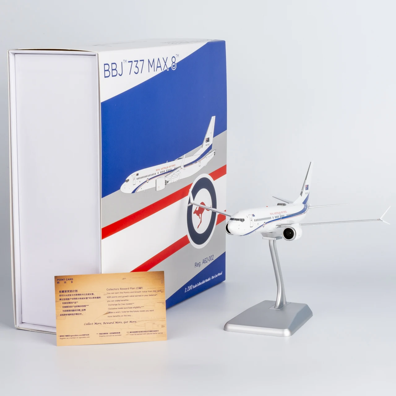 92008 Alloy Collectible Plane Gift NG Model 1:200 Royal Australian Air Force Boeing B737 MAX8 Diecast Aircraft Jet Model A62-002
92008 Alloy Collectible Plane Gift NG Model 1:200 Royal Australian Air Force Boeing B737 MAX8 Diecast Aircraft Jet Model A62-002