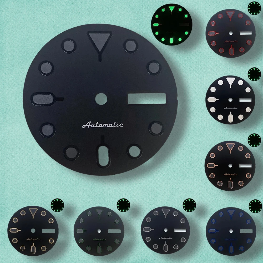 28.5mm High Quality SKX007 SS Logo NH36 Dial Suitable For NH36 Movement Green Luminous NH35 Watch accessories Watch repair
28.5mm High Quality SKX007 SS Logo NH36 Dial Suitable For NH36 Movement Green Luminous NH35 Watch accessories Watch repair