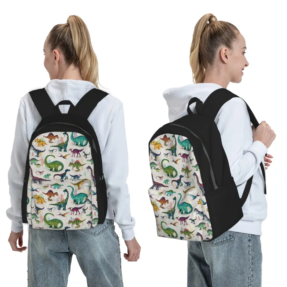 Bright Dinosaurs Backpack Student BookBag Kids School Bag Computer Shoulder Bags for Men Women
Bright Dinosaurs Backpack Student BookBag Kids School Bag Computer Shoulder Bags for Men Women