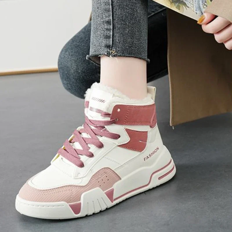 Women's Sneakers Snow Boots With Laces Fashion 2024 Lace-up Sports Shoes for Woman Designer Luxury Demi-season No Slipery Lamb
Women's Sneakers Snow Boots With Laces Fashion 2024 Lace-up Sports Shoes for Woman Designer Luxury Demi-season No Slipery Lamb