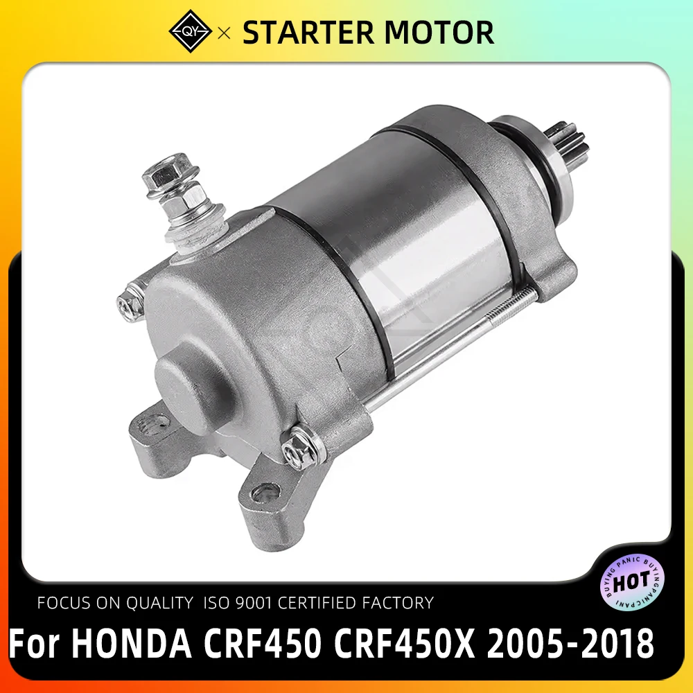 LQYL Motorcycle Starter Motor For Honda CRF450 CRF450X 2005-2018 18852 Engine Starting OEM Parts NO.31200-MEY-671 CRF 450 X
LQYL Motorcycle Starter Motor For Honda CRF450 CRF450X 2005-2018 18852 Engine Starting OEM Parts NO.31200-MEY-671 CRF 450 X