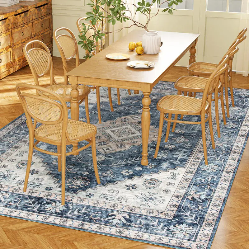 5x7 Area Rug, Vintage Washable Rug, Non-Slip Floor Carpet for Living Room, Bedroom, Dining Room, Blue
5x7 Area Rug, Vintage Washable Rug, Non-Slip Floor Carpet for Living Room, Bedroom, Dining Room, Blue