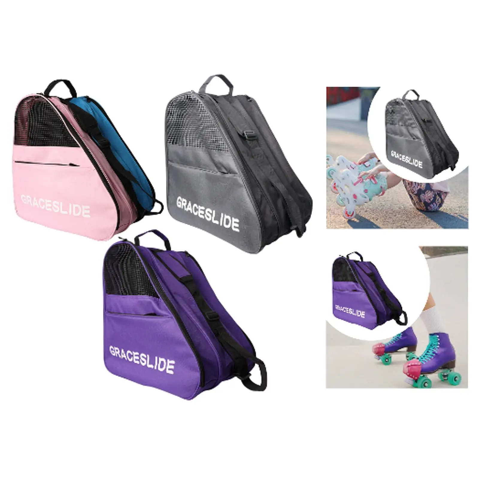 Сумка для хранения роликовых коньков, сумка для обуви для катания на коньках для детей и женщин на открытом воздухе
Сумка для хранения роликовых коньков, сумка для обуви для катания на коньках для детей и женщин на открытом воздухе