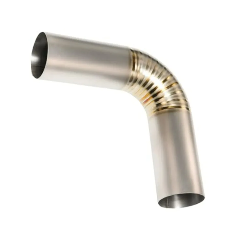 3 Inch 90 Titanium Exhaust Elbow - 5.9 Leg Length Universal Fit for Car Motorcycle Exhaust System Upgrades 3 OD 90 Degree
3 Inch 90 Titanium Exhaust Elbow - 5.9 Leg Length Universal Fit for Car Motorcycle Exhaust System Upgrades 3 OD 90 Degree