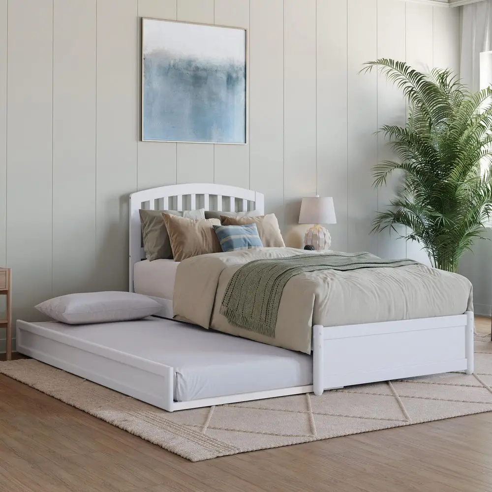 Shaker Style Platform Bed Solid Wood No Box Spring Needed Mattress Foundation has 12 Wood Slats and Center Supports Easy Assemb
Shaker Style Platform Bed Solid Wood No Box Spring Needed Mattress Foundation has 12 Wood Slats and Center Supports Easy Assemb