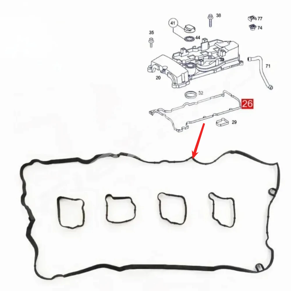 2710160921 2710160121 Automotive Parts Valve Cover Gasket Engine Cylinder Head Seal Pad for Mercedes Benz W211 S21 R171 E20
2710160921 2710160121 Automotive Parts Valve Cover Gasket Engine Cylinder Head Seal Pad for Mercedes Benz W211 S21 R171 E20