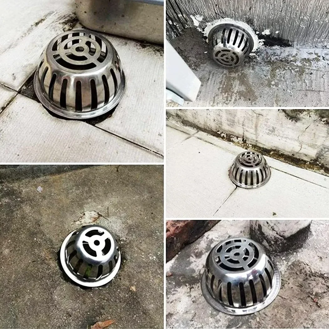Outdoor Balcony Stainless Steel Drainage Cover Drain-pipe Plumbing Fitting Roof Round Anti-Blocking Floor Drain Rain Pipe Cap
Outdoor Balcony Stainless Steel Drainage Cover Drain-pipe Plumbing Fitting Roof Round Anti-Blocking Floor Drain Rain Pipe Cap