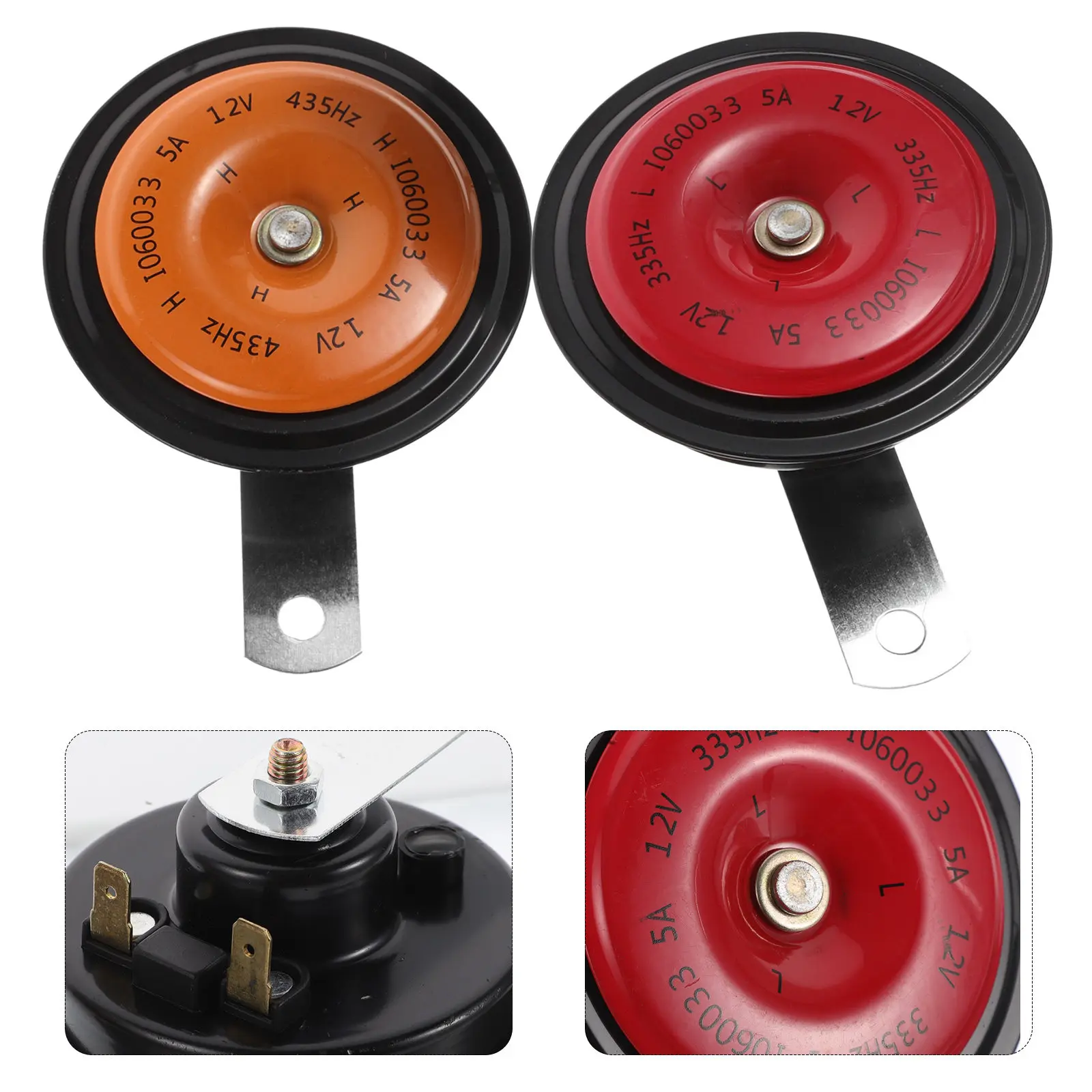 2Pcs 12V Dual Tone Car Horn Kit Universal Snail Horns High Low Frequency Loud Warning Horn for Vehicle Motorcycle Scooter Ebike
2Pcs 12V Dual Tone Car Horn Kit Universal Snail Horns High Low Frequency Loud Warning Horn for Vehicle Motorcycle Scooter Ebike