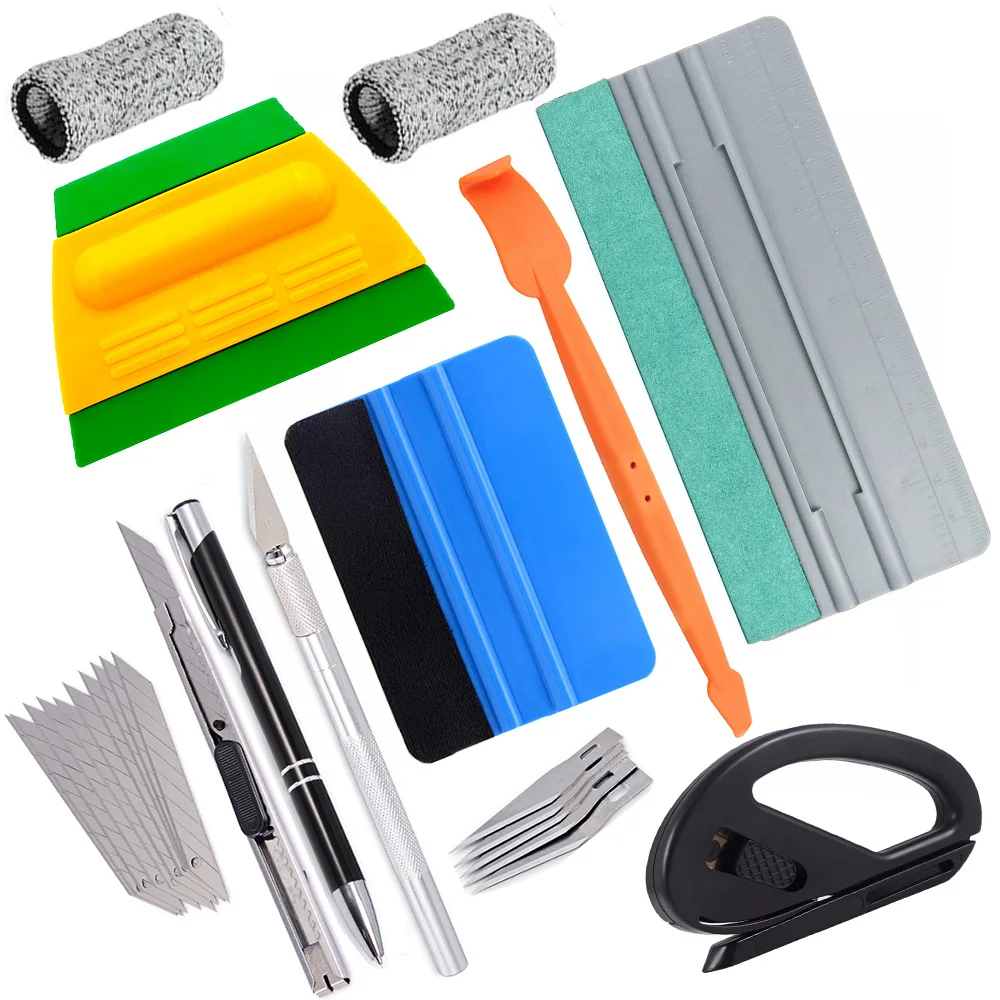TOFAR Carbon Film Vinyl Wrap Tool Set Car Accessories Window Tint PPF Squeegee Big Felt Scraper Cutter Knife Air Release Pin Pen
TOFAR Carbon Film Vinyl Wrap Tool Set Car Accessories Window Tint PPF Squeegee Big Felt Scraper Cutter Knife Air Release Pin Pen