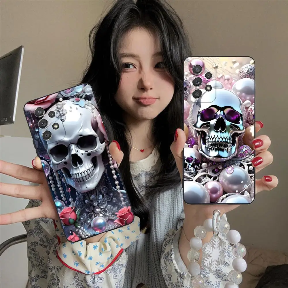 Чехол для мобильного телефона с серебряным черепом для Samsung Galaxy A73 72 71 70 56 55 54 53 52 36 35 34 23 16 15 5G Цветной защитный роскошный
Чехол для мобильного телефона с серебряным черепом для Samsung Galaxy A73 72 71 70 56 55 54 53 52 36 35 34 23 16 15 5G Цветной защитный роскошный