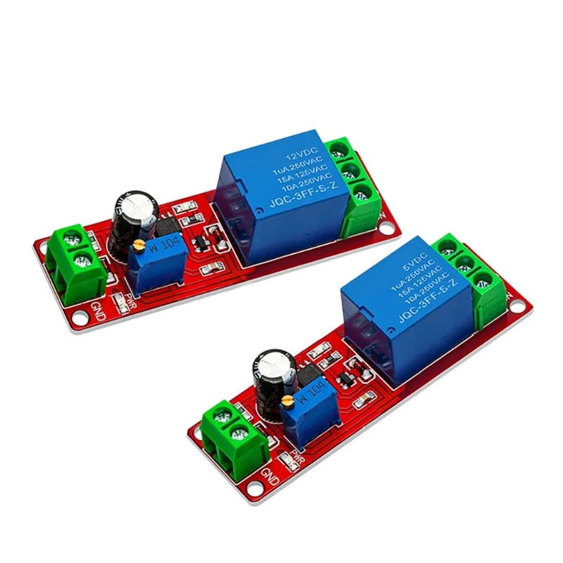 96GD Compact DC5V/DC12V NE555 Delay Relays Module With Potentiometer Adjustment Up To 10Seconds For Equipment Protections
96GD Compact DC5V/DC12V NE555 Delay Relays Module With Potentiometer Adjustment Up To 10Seconds For Equipment Protections