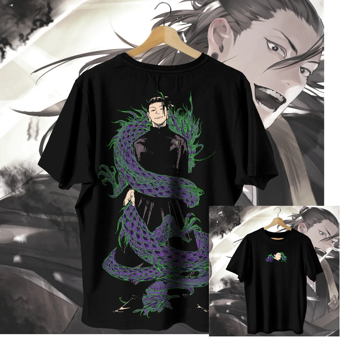 JJK Geto Dragon Jujutsu Kaisen Anime T-Shirt 100% Cotton Graphic Tee Men Women Kids Summer Streetwear Top
JJK Geto Dragon Jujutsu Kaisen Anime T-Shirt 100% Cotton Graphic Tee Men Women Kids Summer Streetwear Top