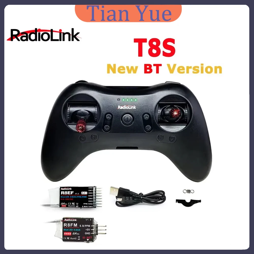 Радиоуправляемый передатчик Radiolink T8S 2.4G 8-канальный в стиле геймпада с приемником R8EF для FPV дронов и радиоуправляемых самолетов с большой дальностью действия
Радиоуправляемый передатчик Radiolink T8S 2.4G 8-канальный в стиле геймпада с приемником R8EF для FPV дронов и радиоуправляемых самолетов с большой дальностью действия