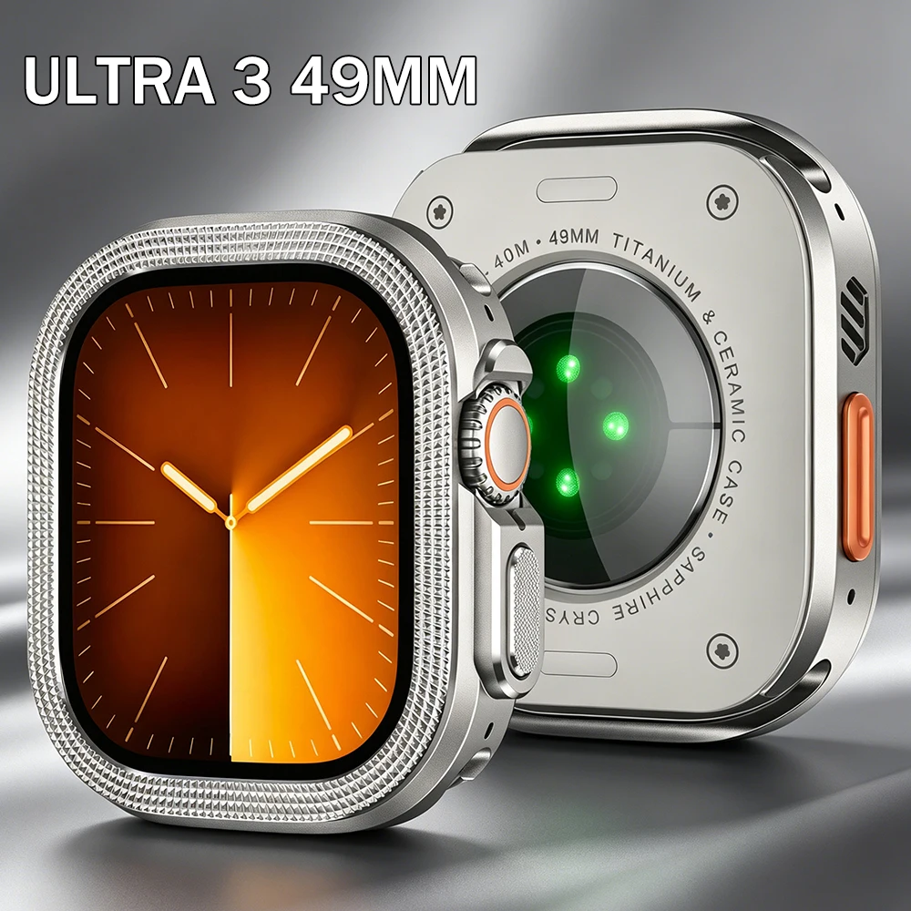 Роскошный защитный чехол для Apple Watch Ultra 3 2 1 49 мм, из цинкового сплава и поликарбоната, задняя крышка для Iwatch Ultra 49 мм
Роскошный защитный чехол для Apple Watch Ultra 3 2 1 49 мм, из цинкового сплава и поликарбоната, задняя крышка для Iwatch Ultra 49 мм