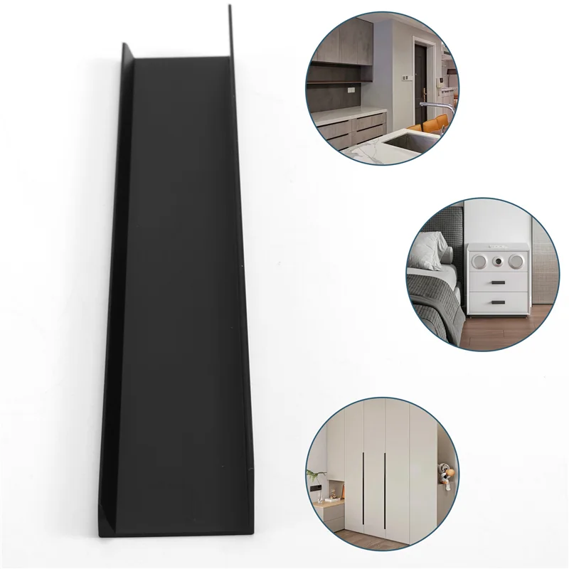 ABRM-4PCS Black Door Seam Handle Wardrobe Cabinet Door Non-Punch Invisible Drawer Handle Lengthened 200Mm
ABRM-4PCS Black Door Seam Handle Wardrobe Cabinet Door Non-Punch Invisible Drawer Handle Lengthened 200Mm