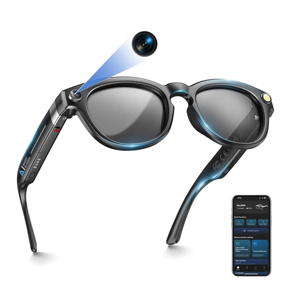Ailexpress-Free Shipping-8MP Camera Glasses, AI Smart Glasses with Real-Time Translation & Object Analysis | HD 1200P 4K Video R
Ailexpress-Free Shipping-8MP Camera Glasses, AI Smart Glasses with Real-Time Translation & Object Analysis | HD 1200P 4K Video R