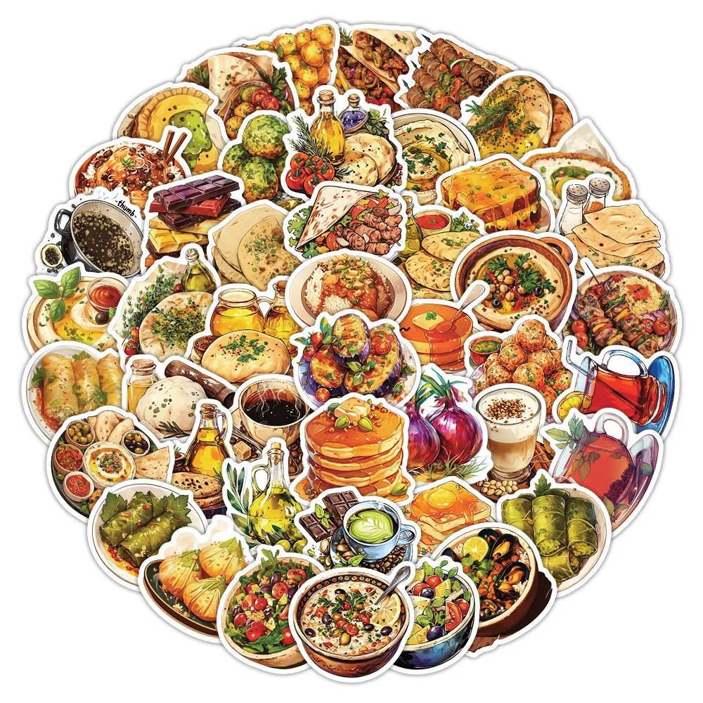 10/50PCS Creative Features Middle Eastern Diet Series Graffiti Stickers Waterproof Decals Toys for Scrapbook Refrigerator Guitar
10/50PCS Creative Features Middle Eastern Diet Series Graffiti Stickers Waterproof Decals Toys for Scrapbook Refrigerator Guitar