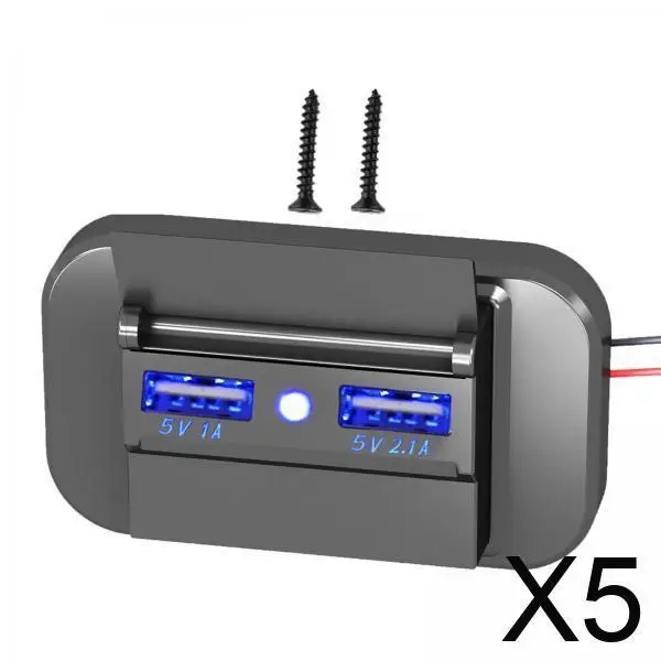 Двухпортовый автомобильный адаптер с USB-A и Type-C для быстрой зарядки, мульти-USB зарядное устройство для установки в автофургоны, грузовики, автобусы, морские суда
Двухпортовый автомобильный адаптер с USB-A и Type-C для быстрой зарядки, мульти-USB зарядное устройство для установки в автофургоны, грузовики, автобусы, морские суда