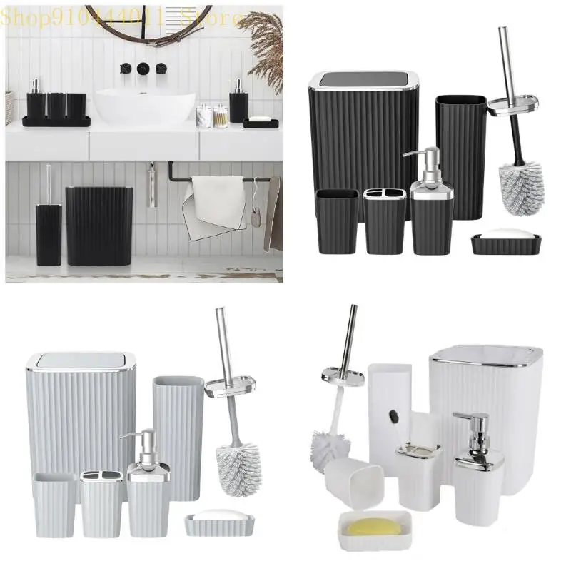 28GF 6pcs Минималистский набор для ванной комнаты ABS включает в себя жидкое мыло для мыла для мыла
28GF 6pcs Минималистский набор для ванной комнаты ABS включает в себя жидкое мыло для мыла для мыла