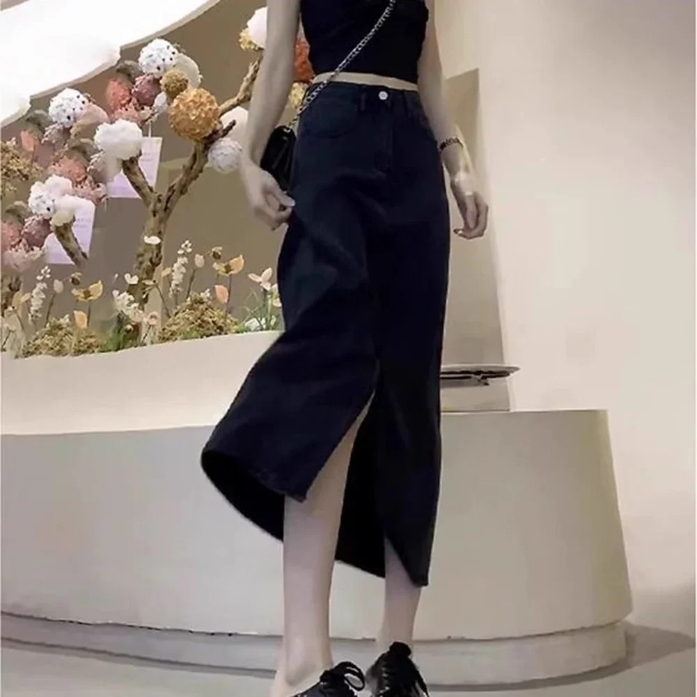 Elegant High Waist Skirt Club Dress Slit Black Dress 2XL Black Womens A Line Skirt Holiday Dress Polyester Fabric
Elegant High Waist Skirt Club Dress Slit Black Dress 2XL Black Womens A Line Skirt Holiday Dress Polyester Fabric