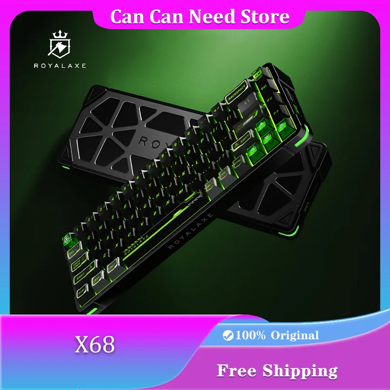 Royal Axe X68 Клавиатура с магнитным переключателем Механическая клавиатура из алюминиевого сплава с ЧПУ RGB RT 0,01 мм 8K Игровая клавиатура с низкой задержкой
Royal Axe X68 Клавиатура с магнитным переключателем Механическая клавиатура из алюминиевого сплава с ЧПУ RGB RT 0,01 мм 8K Игровая клавиатура с низкой задержкой
