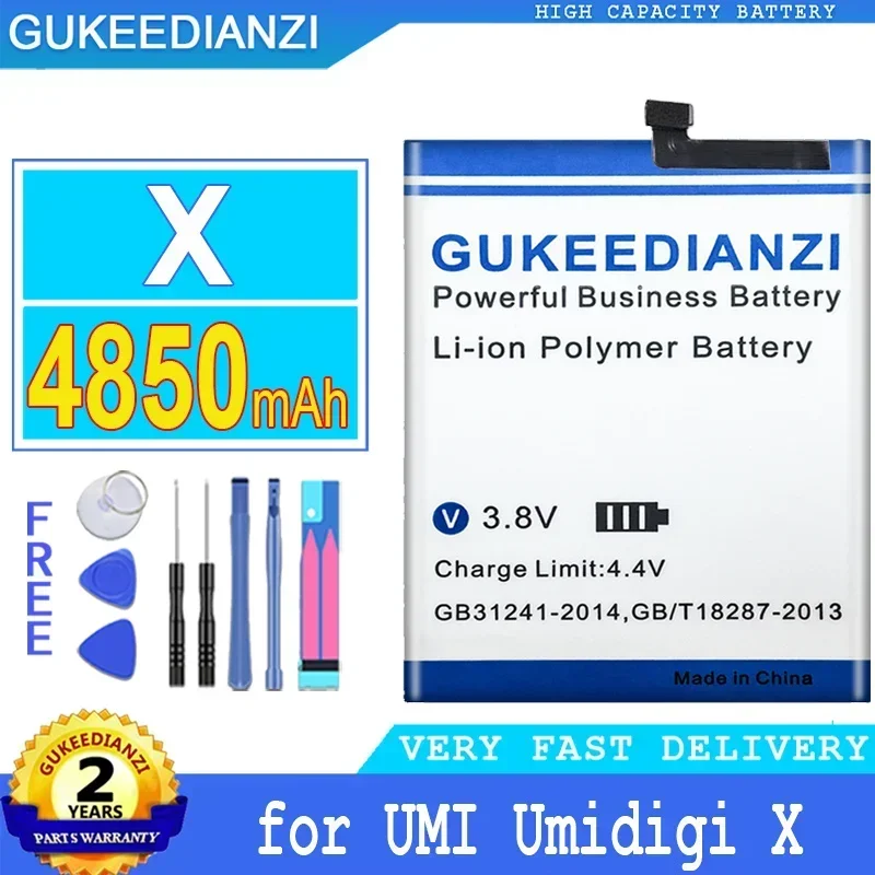 GUKEEDIANZI-Сменный аккумулятор для UMI Umidigi X, Стандартный аккумулятор, бесплатные инструменты, последнее производство, высокое качество, 4850 мАч
GUKEEDIANZI-Сменный аккумулятор для UMI Umidigi X, Стандартный аккумулятор, бесплатные инструменты, последнее производство, высокое качество, 4850 мАч