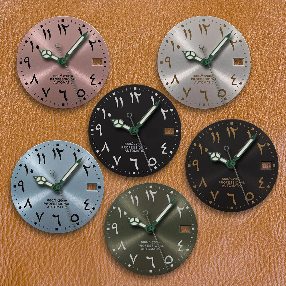 S Logo 28.5mm Printing LOGO NH35 Arabic Dial Fit NH36 Japanese Movement No Luminous Watch Modification Accessories
S Logo 28.5mm Printing LOGO NH35 Arabic Dial Fit NH36 Japanese Movement No Luminous Watch Modification Accessories 