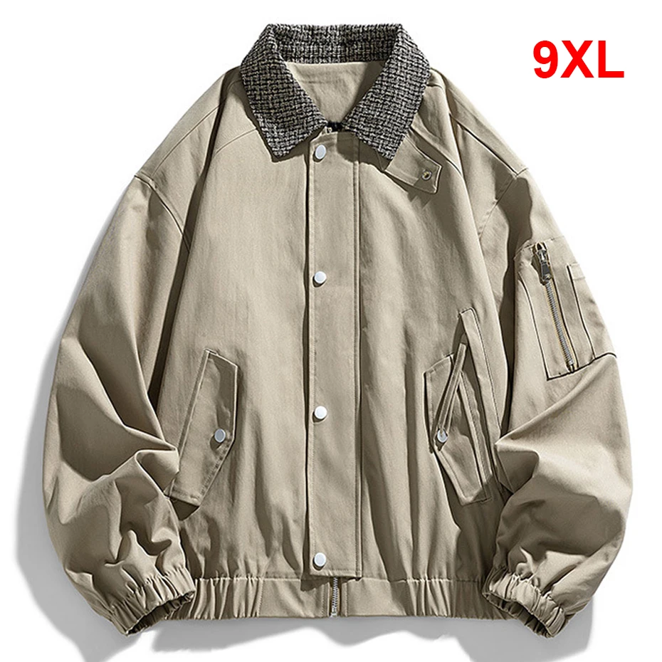 Spring Autumn Cargo Jacket Men 9XL Plus Size Fashion Casual Jacket Coat Male Button Jacket Big Size
Spring Autumn Cargo Jacket Men 9XL Plus Size Fashion Casual Jacket Coat Male Button Jacket Big Size