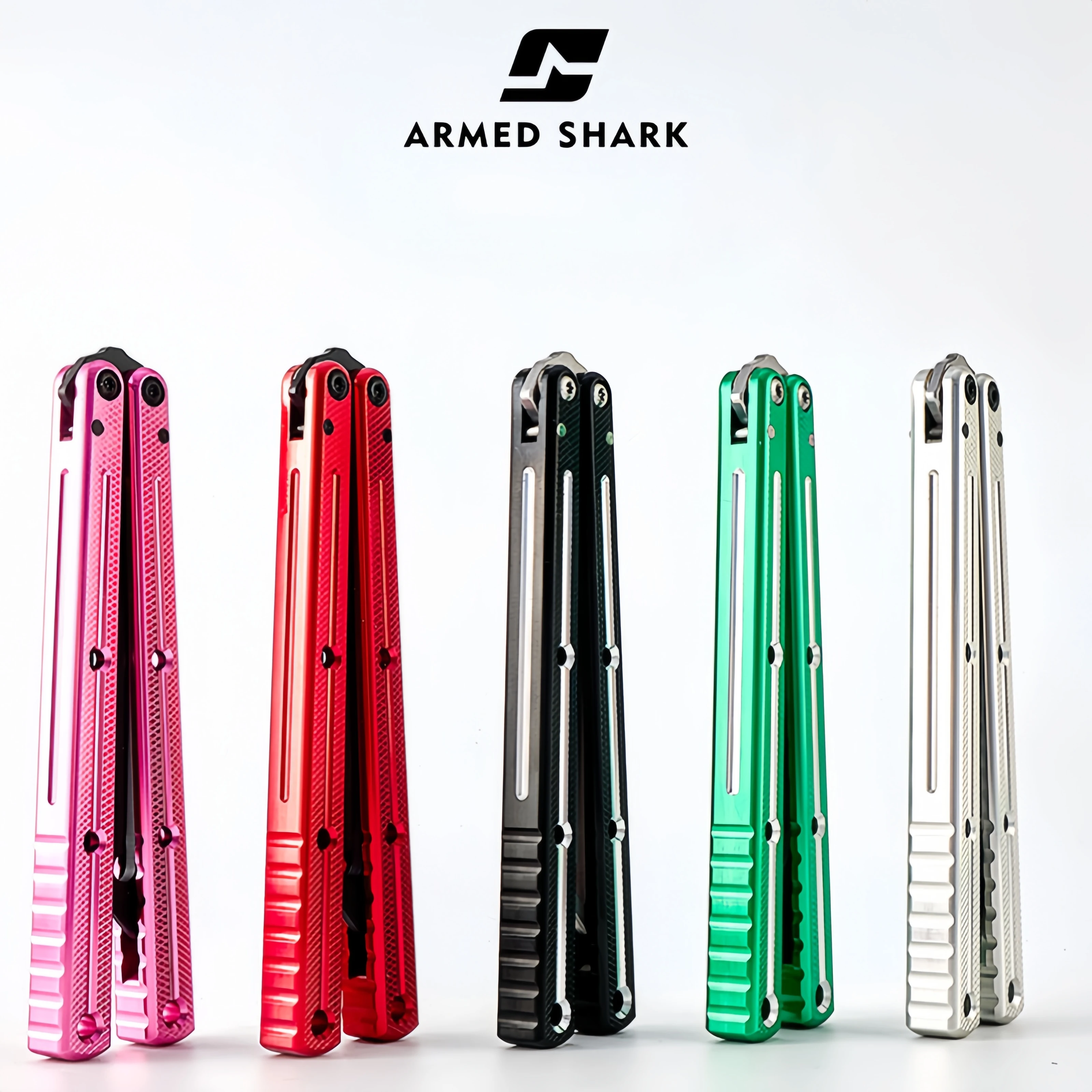 Armed Shark Dual-Tone Version Krake Raken Balisong Trainer, High-End Aluminum Channel Handle Butterfly Training Knife
Armed Shark Dual-Tone Version Krake Raken Balisong Trainer, High-End Aluminum Channel Handle Butterfly Training Knife