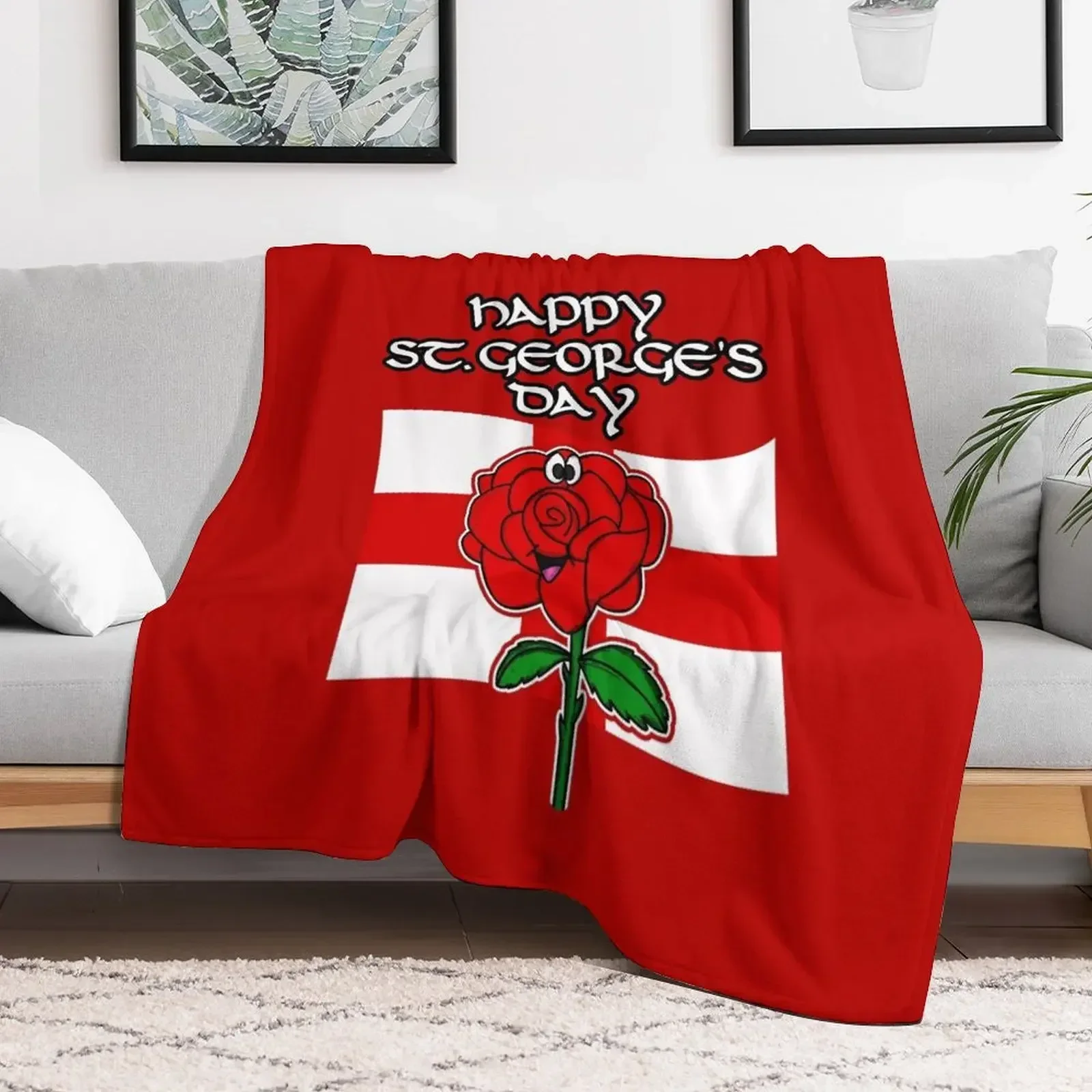Happy St. George's Day Rose England English Flag Throw Blanket Blankets For Sofas Retros warm for winter Blankets
Happy St. George's Day Rose England English Flag Throw Blanket Blankets For Sofas Retros warm for winter Blankets
