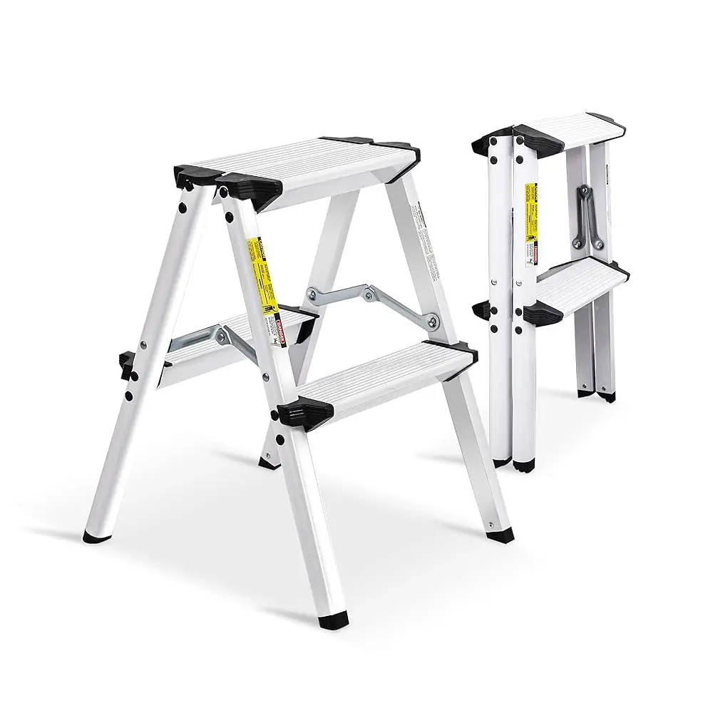 2-Step Aluminum Stool, Folding, Lightweight, Sturdy, 220 Lbs Acity, White
2-Step Aluminum Stool, Folding, Lightweight, Sturdy, 220 Lbs Acity, White