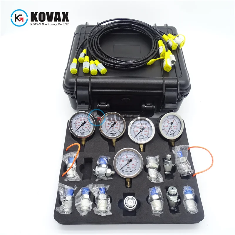 VEVOR Hydraulic Pressure Test Kit Excavator Hydraulic Test Gauge Set with Carrying for Excavator Tractors Machinery
VEVOR Hydraulic Pressure Test Kit Excavator Hydraulic Test Gauge Set with Carrying for Excavator Tractors Machinery