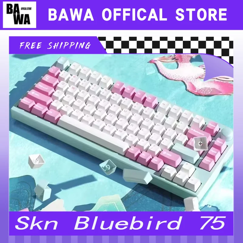 Комплект механической клавиатуры Skn Bluebird 75, 3 режима, алюминиевые RGB беспроводные пользовательские клавиатуры 8000 мАч, прокладка QMK/VIA, игровые клавиатуры
Комплект механической клавиатуры Skn Bluebird 75, 3 режима, алюминиевые RGB беспроводные пользовательские клавиатуры 8000 мАч, прокладка QMK/VIA, игровые клавиатуры