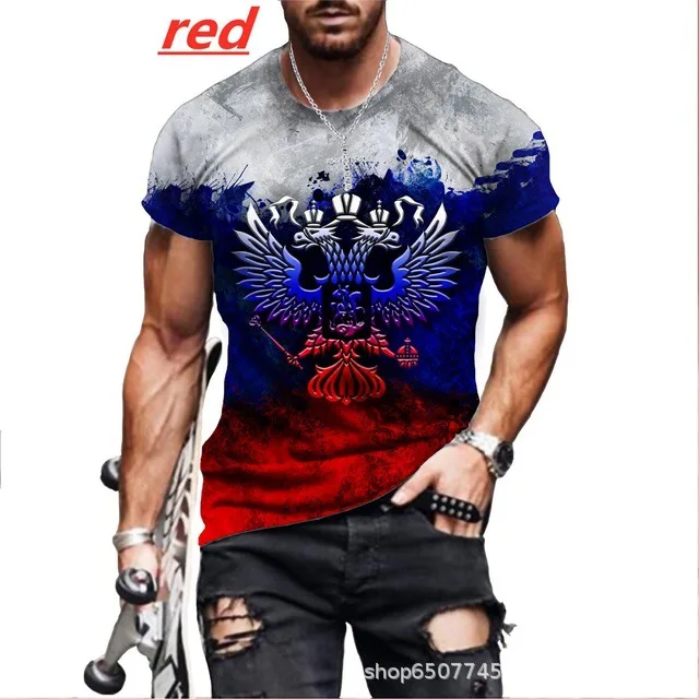 2025 New Trendy Street Men's 3D Digital Printed Russian Style Loose Sports Short Sleeve Customized Casual T-shirt for Men
2025 New Trendy Street Men's 3D Digital Printed Russian Style Loose Sports Short Sleeve Customized Casual T-shirt for Men