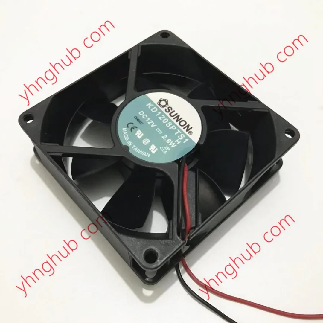 SUNON KD1208PTS1 DC 12V 2.6W 80x80x25mm 2-Wire Server Cooling Fan
SUNON KD1208PTS1 DC 12V 2.6W 80x80x25mm 2-Wire Server Cooling Fan