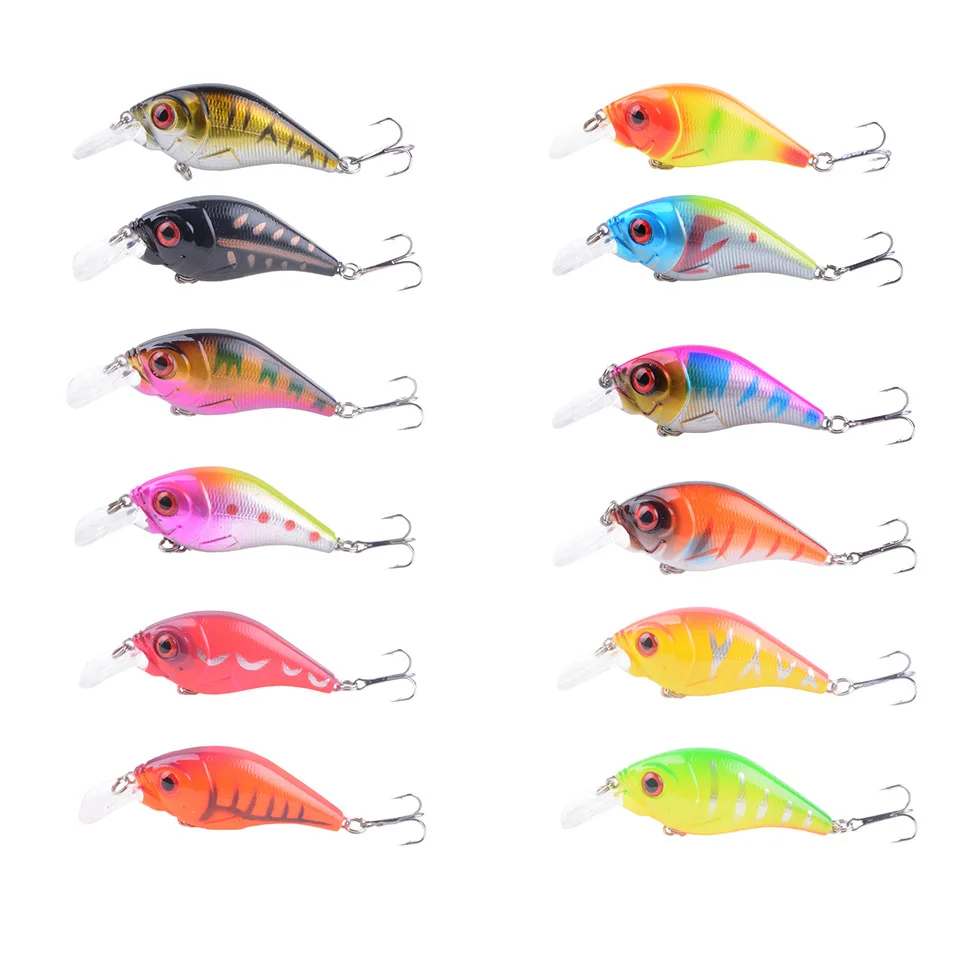 1Pc 12g/7.5cm Luya Fake Minnow Wobbler with 6# Hook Artificial Hard Bait Crankbait Bass Fishing Accessories
1Pc 12g/7.5cm Luya Fake Minnow Wobbler with 6# Hook Artificial Hard Bait Crankbait Bass Fishing Accessories