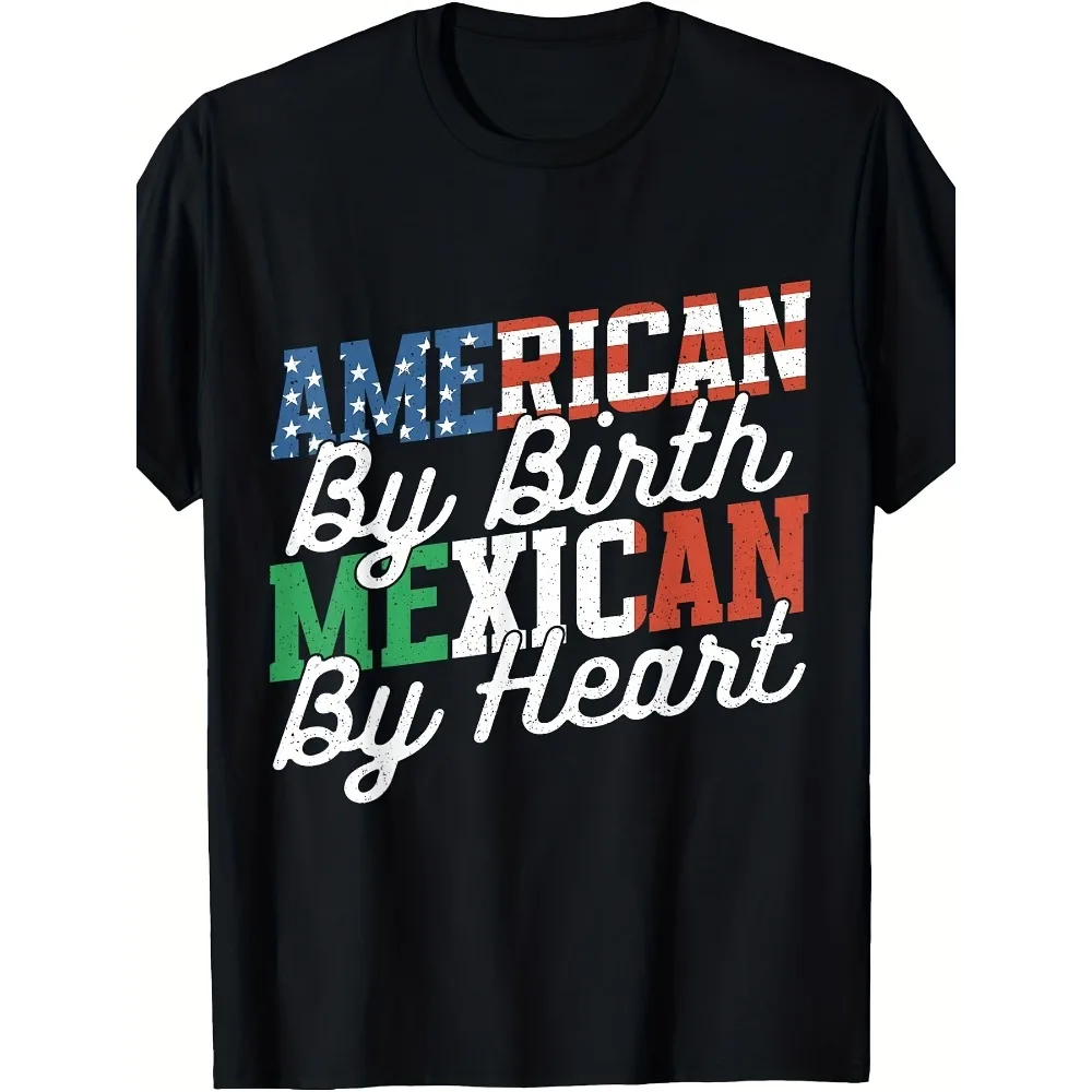 T-Shirt for Mexican Americans: Born in The USA, But with a Heart for Mexico. Unisex Design for Summer 2025, Featuring a Short
T-Shirt for Mexican Americans: Born in The USA, But with a Heart for Mexico. Unisex Design for Summer 2025, Featuring a Short