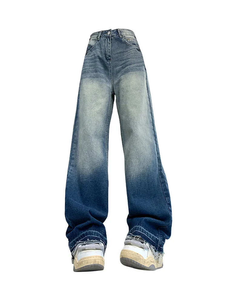 American Style New Design Bleached Sexy Wide Leg Pants Summer 2024 High Waist Slim Jeans Women Denim Trousers Streetwear Trend
American Style New Design Bleached Sexy Wide Leg Pants Summer 2024 High Waist Slim Jeans Women Denim Trousers Streetwear Trend