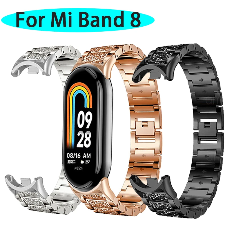 Металлический ремешок с бриллиантами для Mi Band 8, аксессуары, браслет для xiaomiband 8, браслет Correa для Xiaomi Smart Band 8, ремешок для часов
Металлический ремешок с бриллиантами для Mi Band 8, аксессуары, браслет для xiaomiband 8, браслет Correa для Xiaomi Smart Band 8, ремешок для часов