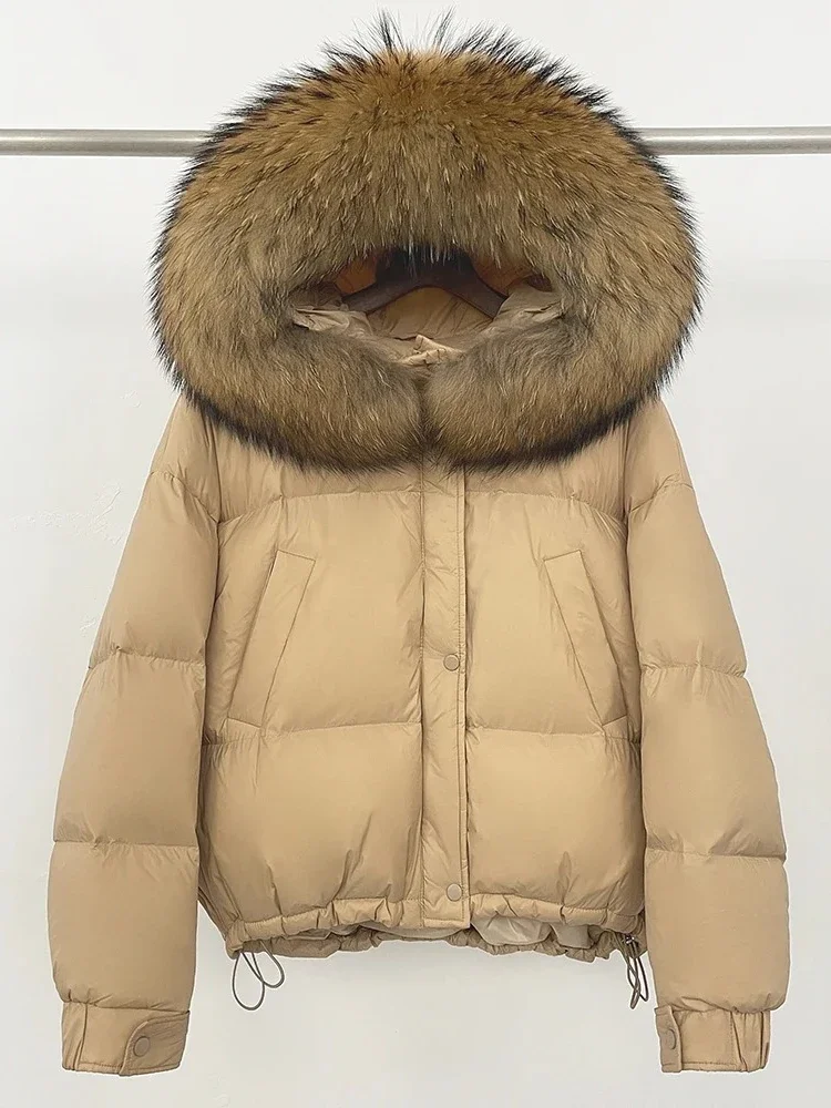 New Autumn Winter Female Parkas White Duck Down Jacket Hooded Real Raccoon Fur Outerwears Women Warm Fox Fur Puffer Coat
New Autumn Winter Female Parkas White Duck Down Jacket Hooded Real Raccoon Fur Outerwears Women Warm Fox Fur Puffer Coat