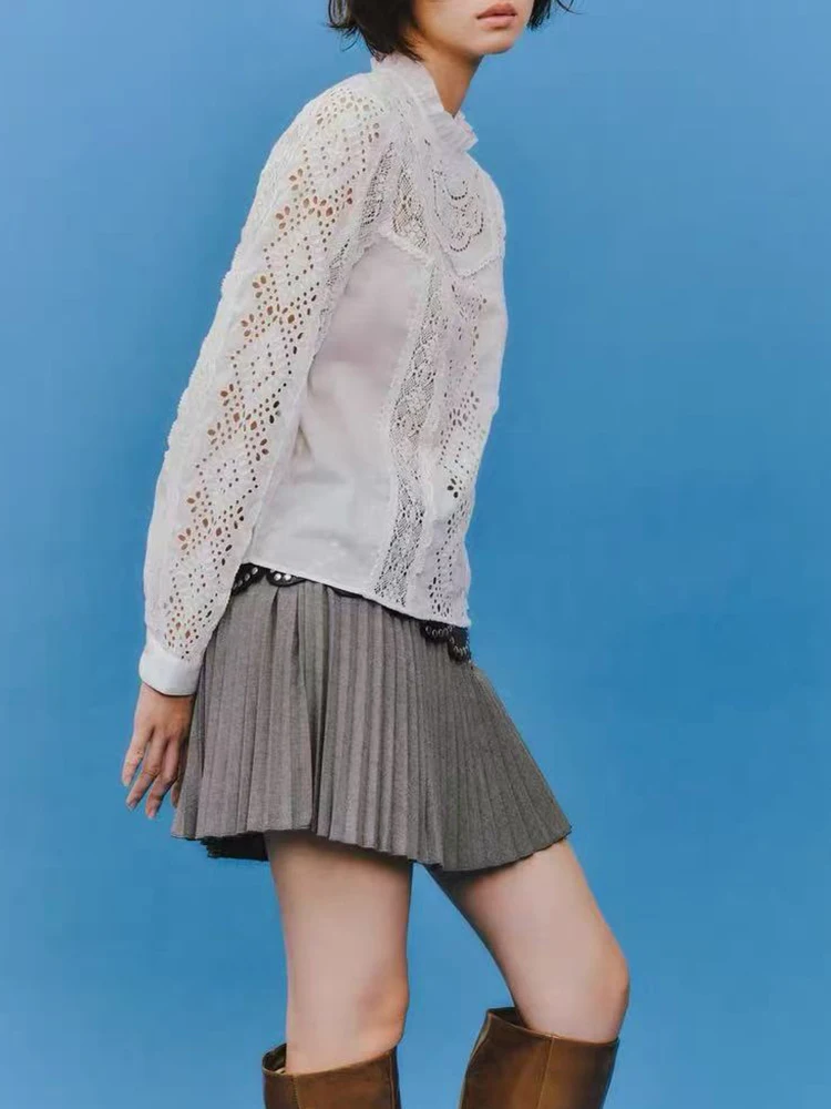 European and American style spring and summer new women's clothing fashionable texture plain pleated short skirt
European and American style spring and summer new women's clothing fashionable texture plain pleated short skirt