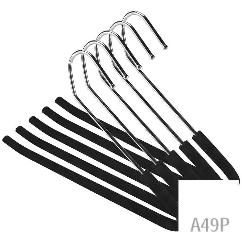 P4-Open End Trouser Hangers Slack Pant Hanger With Non-Slip Foam Coated Black 5-Pack
P4-Open End Trouser Hangers Slack Pant Hanger With Non-Slip Foam Coated Black 5-Pack