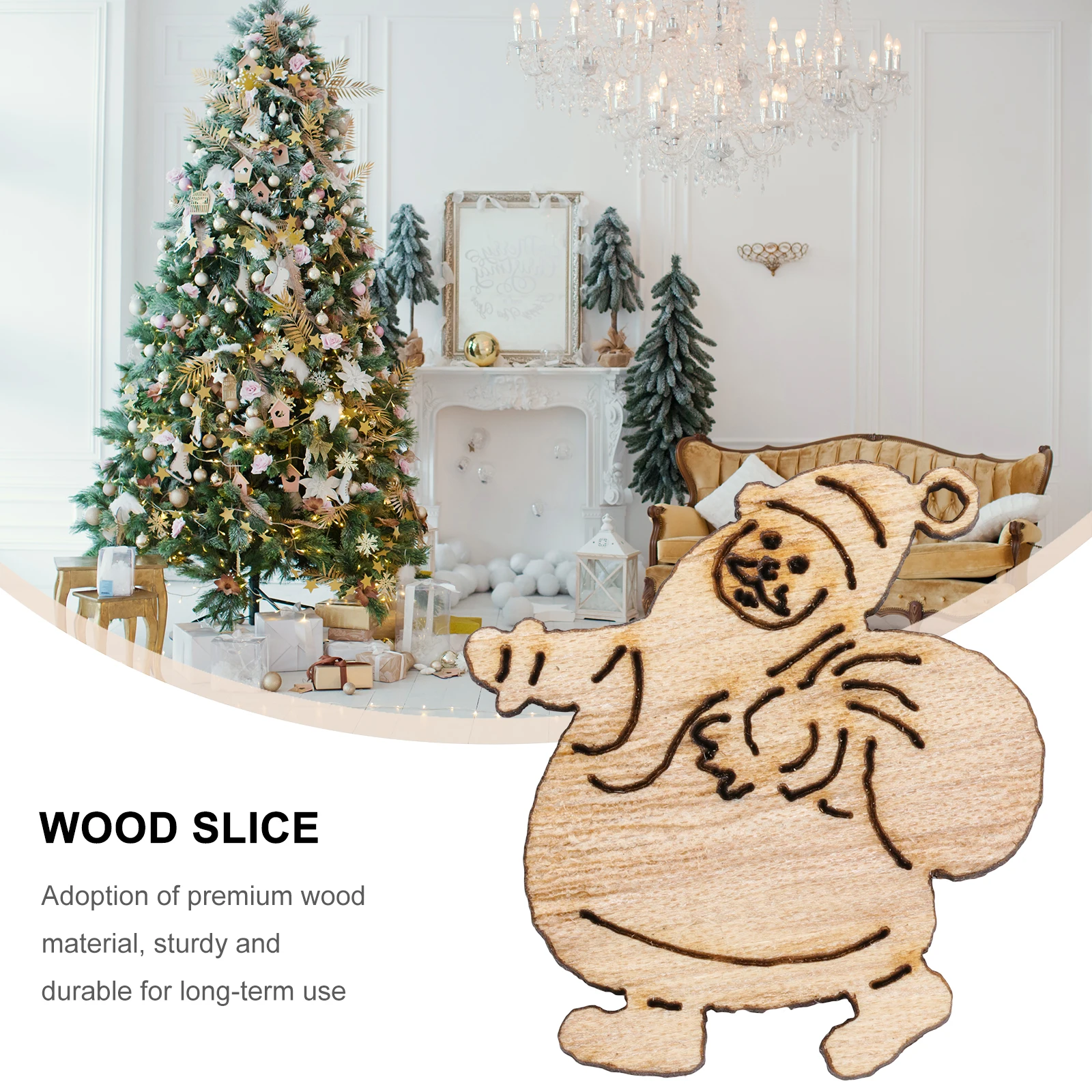 100Pcs Vintage Wood Slice Ornaments Christmas Tree Decor Pendant Wooden Hanging Ornaments Xmas Creative Decor
100Pcs Vintage Wood Slice Ornaments Christmas Tree Decor Pendant Wooden Hanging Ornaments Xmas Creative Decor