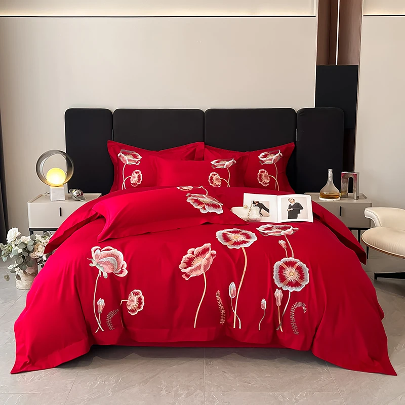 Svetanya Embroidery 100% Egyptian Cotton Silky Bedlinens Bedding Set Sheet Queen King Size
Svetanya Embroidery 100% Egyptian Cotton Silky Bedlinens Bedding Set Sheet Queen King Size